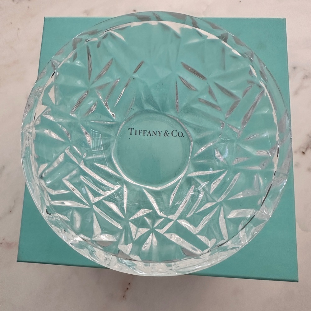 Tiffany & Co. Rock Cut Crystal Bowl - 6” round